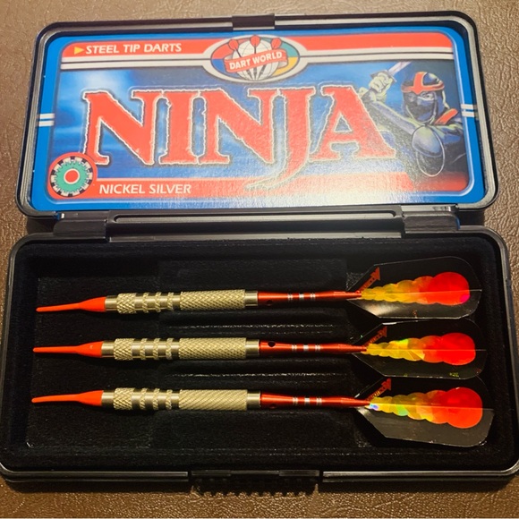 NINJA Rubber TIP DART SET Of 4 by Dart World, 20 gram - Picture 5 of 11